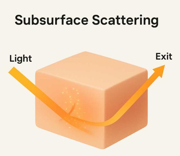 Erklärungsbild Subsurface Scattering