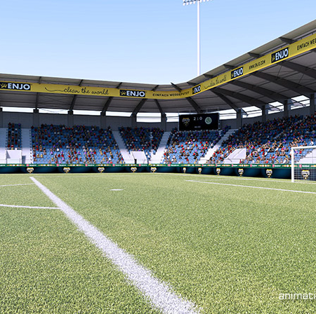 SCR Altach Stadion » Visualisierung der Erweiterung