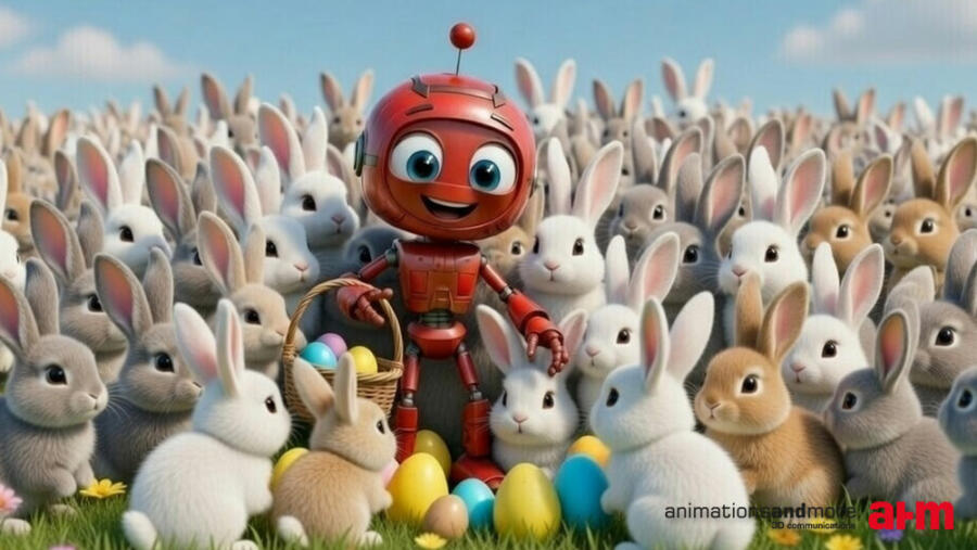 animo_ostern2026 animo und seine Hasenfreunde